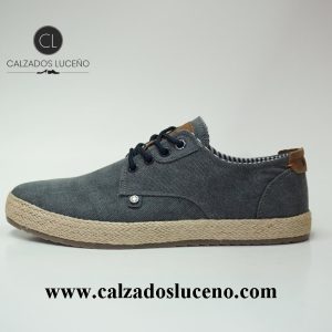 Refresh Zapatilla Hombre Cordones Esparto