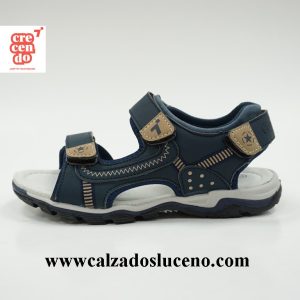 Crecendo Sandalia Niño Descubierta Velcros