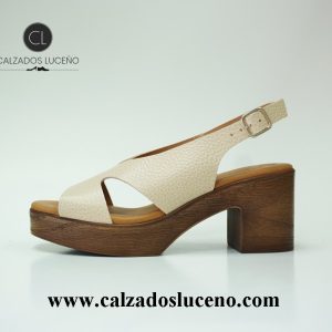 Eva Frutos Sandalia Mujer Tacon y Plataforma