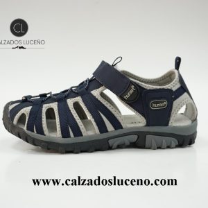 Huran Sandalia Niño Cerrada Velcro Azul