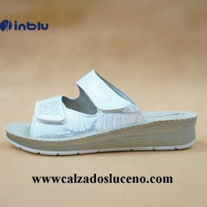 Inblu Zueco Velcros Mujer Cómodo Hielo