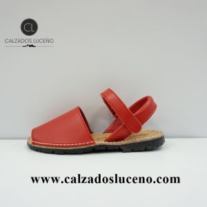 Menorquina Unisex 20/35 Rojo Velcro