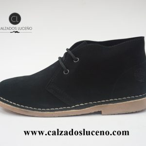 Shafari Bota Seraje Piel Negra Suela Crepe